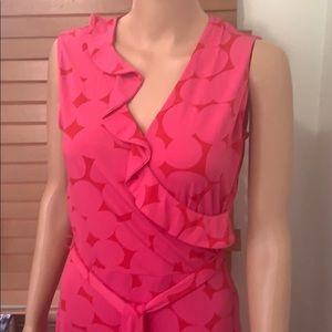 NWT LEOTA FELICITY RUFFLE WRAP DRESS SIZE …